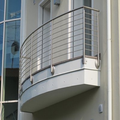 Rod Bar Steel Balcony Railings, Innentreppen-Schiene für Wohnungs-Plattform-Terrasse