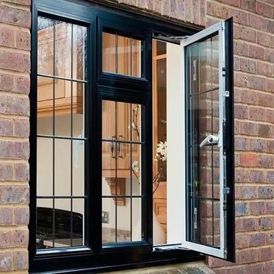 Äußerliches Öffnungs-Aluminiumflügelfenster-Fenster-horizontale kundengebundene Farben