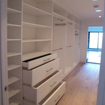 Weiß nahm kundengebundenen neuen Entwurfs-Weg im Wandschrank mit 18mm wütendem Brett an