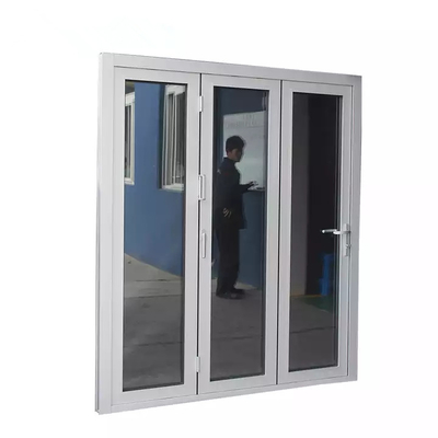 Kundengebundener Plastikrahmen-Glasakkordeon-Außenentwurf der Falttür-UPVC Bifold
