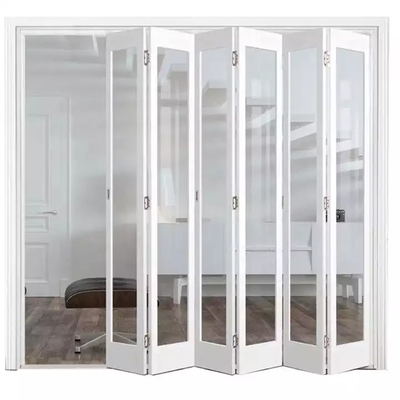 Kundengebundener Plastikrahmen-Glasakkordeon-Außenentwurf der Falttür-UPVC Bifold