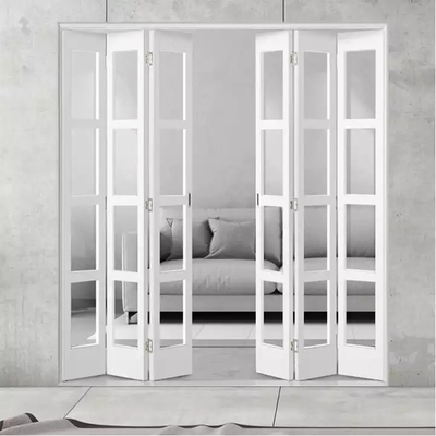 Kundengebundener Plastikrahmen-Glasakkordeon-Außenentwurf der Falttür-UPVC Bifold