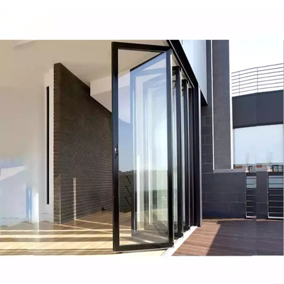 EPDM-wasserdichte Außenaluminiumfalttür-Bifold Patio-Glasc$schieben