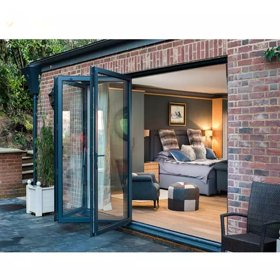EPDM-wasserdichte Außenaluminiumfalttür-Bifold Patio-Glasc$schieben