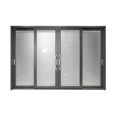 Kundengebundene moderne multi Platten-Schiebetüren, Temperament-Glas-Aluminiumrahmen-Türen