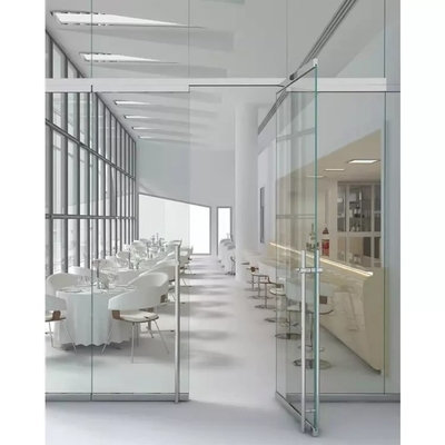Aluminiumlegierungs-milderte Frameless Schwingen-Glas-Tür, kommerzielle doppelte Glastür
