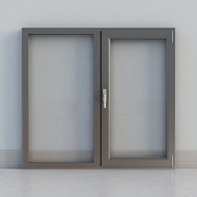 Doppelverglaster Handelsaluminiumrahmen Windows milderte Glasschwingen