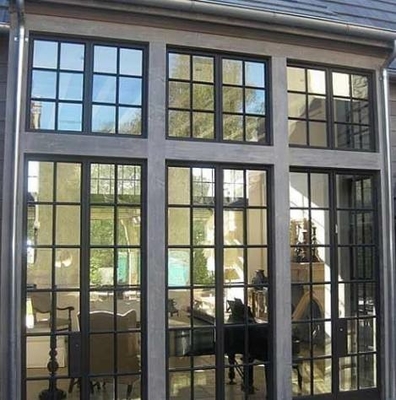 Modernes gleitendes Eisen-Stahl-/Aluminiumgrill-Fenster-Metallflügelfenster