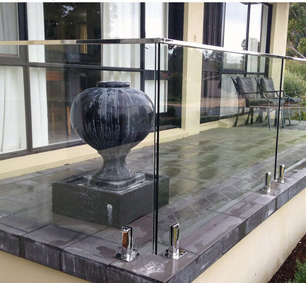 Moderner Edelstahl-Frameless Glasbalustraden-Geländer für Innen- und im Freien
