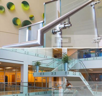 Moderner Edelstahl-Frameless Glasbalustraden-Geländer für Innen- und im Freien