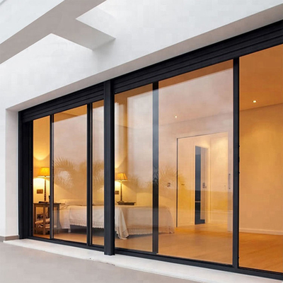 Kundengebundene Farbentwurfs-Aluminiumdoppelt-Glasschiebetür Frameless