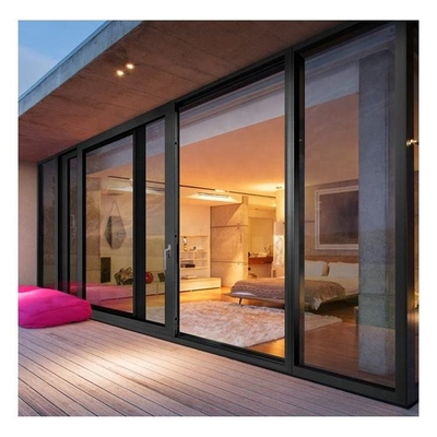 Kundengebundene Farbentwurfs-Aluminiumdoppelt-Glasschiebetür Frameless