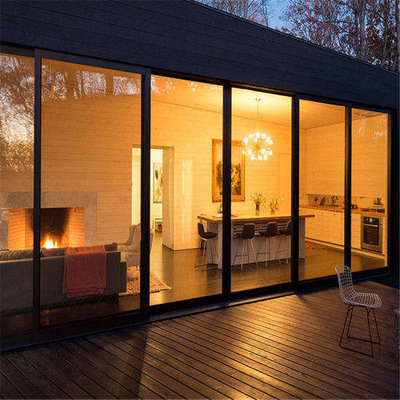 Kundengebundene Farbentwurfs-Aluminiumdoppelt-Glasschiebetür Frameless