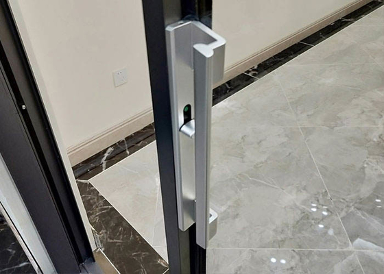 Moderne doppelverglaste Aluminiumschiebetüren drücken und ziehen Öffnung