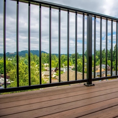 Aluminiumgeländer-Balkon des übersichtlichen Designs/Treppen-Balustrade im Freien