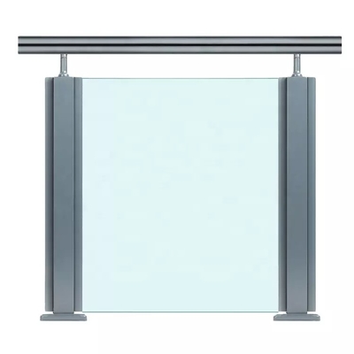 Moderne lamellierte Glasbalkon-Handläufe, Glasbalustraden-Edelstahl-Posten