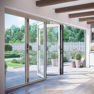 Außenkunststoff UPVC / PVC-Glas-Schiebefalttür Winddicht
