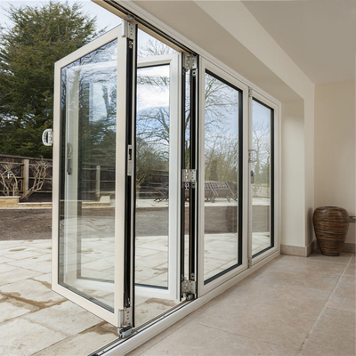 Außenkunststoff UPVC / PVC-Glas-Schiebefalttür Winddicht