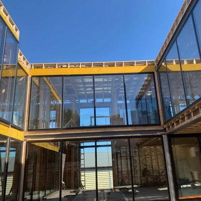 Wasserdichte Aluminiumfenster-Außeneinheit Glasfassade 12A 5mm