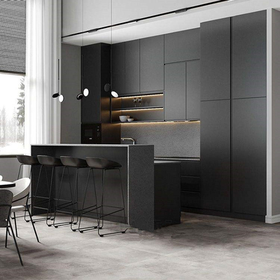Luxusmöbel, neue Designs, moderner Küchenschrank, PVC-Arbeitsplatte