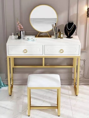 Modernes klassisches widergespiegeltes Möbel-Schlafzimmer-Set, Make-up-Schminktisch mit Melamin-Finish