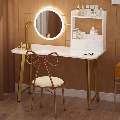 Modernes klassisches widergespiegeltes Möbel-Schlafzimmer-Set, Make-up-Schminktisch mit Melamin-Finish