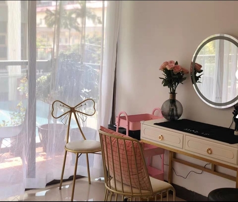 Modernes klassisches widergespiegeltes Möbel-Schlafzimmer-Set, Make-up-Schminktisch mit Melamin-Finish
