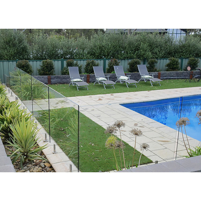 Deck-Pool-Balustraden-Handläufe, gehärtete / laminierte rahmenlose Glasbalustrade