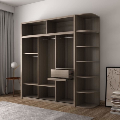 Schrank Schiebetür Tragbarer Kleiderschrank Luxus Modern