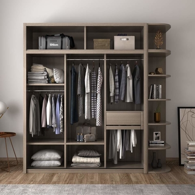 Schrank Schiebetür Tragbarer Kleiderschrank Luxus Modern