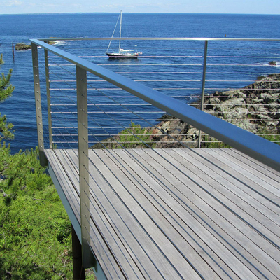 Edelstahl-Kabel-Draht-Balustrade für Treppen-/Balkon-Geländer