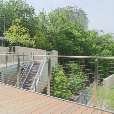 Edelstahl-Kabel-Draht-Balustrade für Treppen-/Balkon-Geländer
