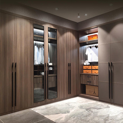Kundengebundener Entwurfs-hölzerner Wandschrank-Kabinett, Kleidungs-Melamin-MDF-Garderobe
