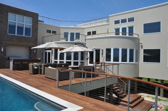 Decking-Aluminiumkabel-Geländer, Edelstahl-Balustraden-Draht-Plattform-Geländer