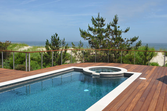 Decking-Aluminiumkabel-Geländer, Edelstahl-Balustraden-Draht-Plattform-Geländer