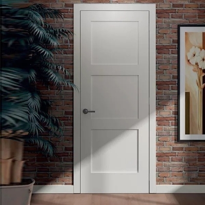 Einfache Wohnung Shaker Innen Hartholz Tür Holzpaneel Design