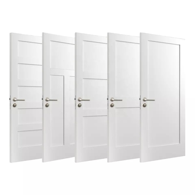Kundenspezifische Holzdesign-Hartholz-Shaker-Innentür für Wohnung