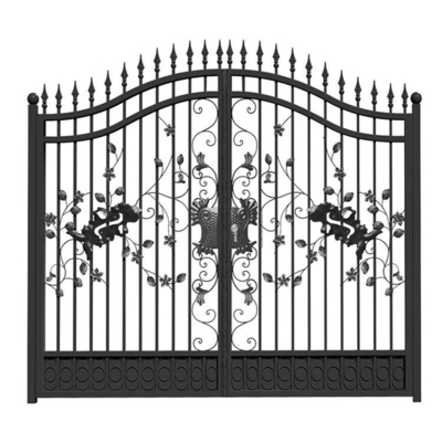 Moderner Haus-Grill-Entwurf Front Door, galvanisierter Schmiedeeisen-Haupttor