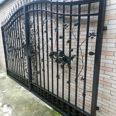 Moderner Haus-Grill-Entwurf Front Door, galvanisierter Schmiedeeisen-Haupttor