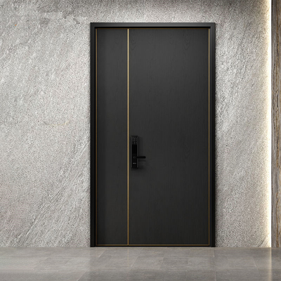 Mdf-Karkassen-Sicherheits-Stahltür, hölzernes gepanzertes Äußeres Front Doors