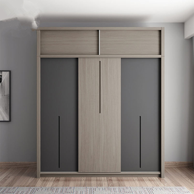 Melamin-Brett-kundenspezifische hölzerne Möbel, Kombinations-Schiebetür-Garderobe