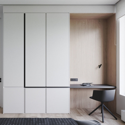 China-Fabrik-kundenspezifische hölzerne Möbel, einfache Melamin MDF-Garderobe
