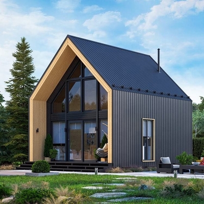 Foshan-Fabrik-direktes tragbares Ausgangsgarten-Haus-Licht-Stahlfertiglandhaus