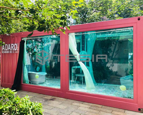 Modulares 20FT 40FT Behälter-vorfabrizierthaus-leuchtender Swimmingpool der Tesia-Industrie-Gewohnheits-