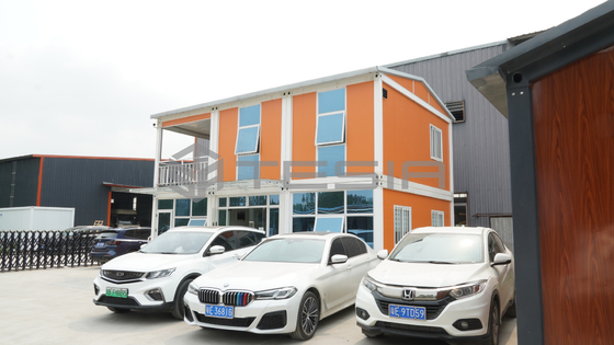 Fabrik-wirklicher Schuss zwei Schichten kundengebundene vorfabrizierte bereite Behälter-Haus