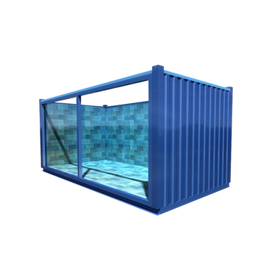 Tesia-Fabrikpreis-vorfabrizierte besonders angefertigt färben 20ft 40ft Stahlversandverpackungs-Swimmingpool