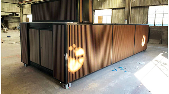Tesia-Fabrikpreis-vorfabrizierte besonders angefertigt färben 20ft 40ft Stahlversandverpackungs-Swimmingpool