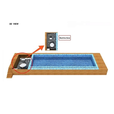 Fiberglas-Fertighaus, kundenspezifischer Farb-20-Fuß-/40-Fuß-Versandcontainer-Swimmingpool mit UPVC-Fenster