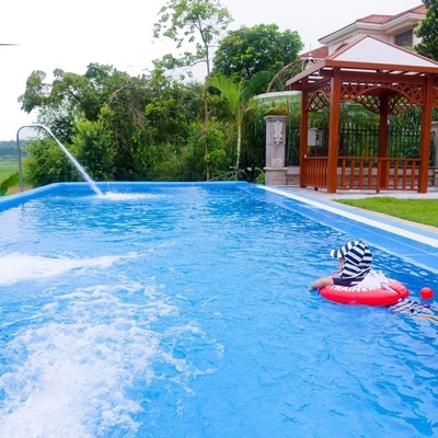 Fiberglas-Fertighaus, kundenspezifischer Farb-20-Fuß-/40-Fuß-Versandcontainer-Swimmingpool mit UPVC-Fenster