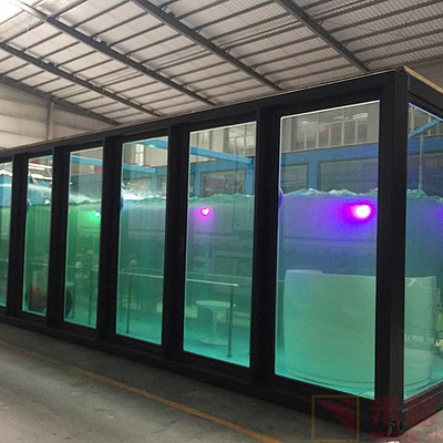 US-Amerika-Standard, kundenspezifische Farbe und Material, Container-Schwimmbecken, 20 Fuß, 40 Fuß, mit Wellenwasserstrahl-LED-Licht